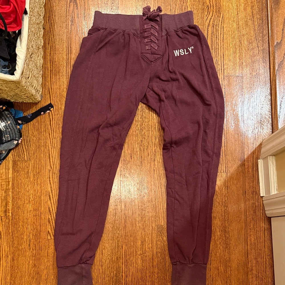 WSLY Maroon Lounge Pants
